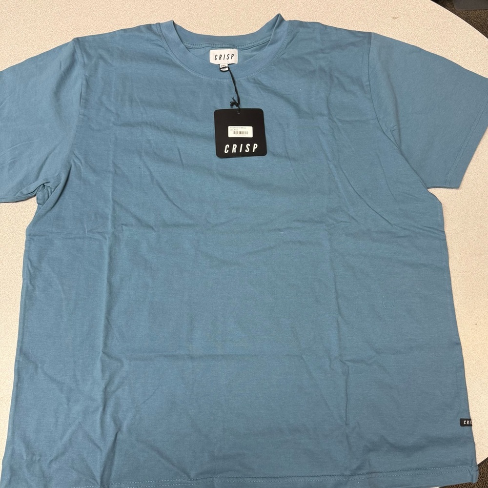 Crisp brand Sky Blue Men's Short Sleeve Tee - will ship immediately!